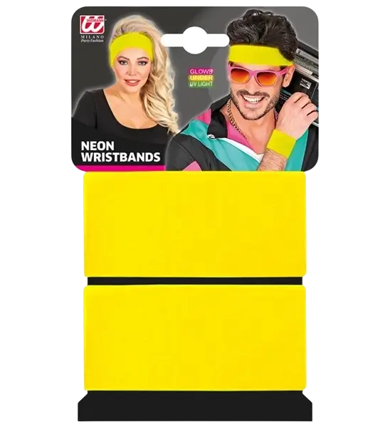 Paire de Poignets Vert Fluo – Bracelets Néon pour Soirée Années 80, Festival &amp; Déguisement