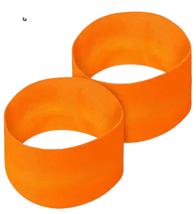 Paire de Poignets Orange Fluo – Bracelets Néon pour Soirée Années 80, Festival &amp; Déguisement