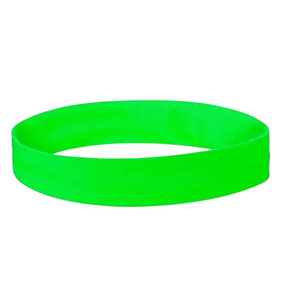 Bandeau vert fluo – accessoire sportif et festif pour soirée fluo, festival et années 80