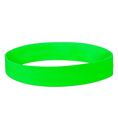 Bandeau vert fluo – accessoire sportif et festif pour soirée fluo, festival et années 80