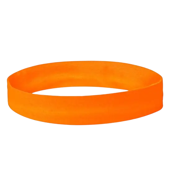 Bandeau orange fluo – accessoire sportif et festif pour soirée fluo, festival et années 80