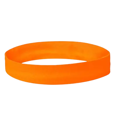 Bandeau orange fluo – accessoire sportif et festif pour soirée fluo, festival et années 80