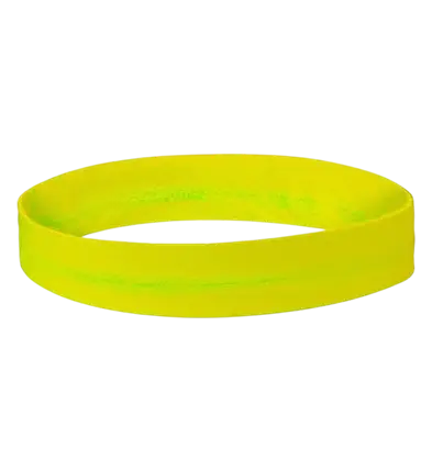 Bandeau jaune fluo – accessoire sportif et festif pour soirée fluo, festival et années 80