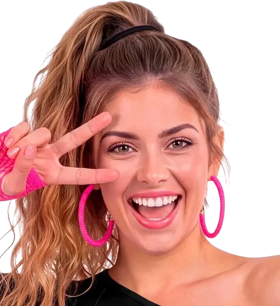 Boucles d'Oreilles Rose Fluo – Accessoire Néon pour Soirée Années 80 &amp; Festival