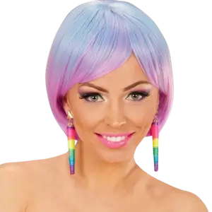 Boucles d'Oreilles Cônes Néon Multicolores – Accessoire Années 80 &amp; Soirée Fluo