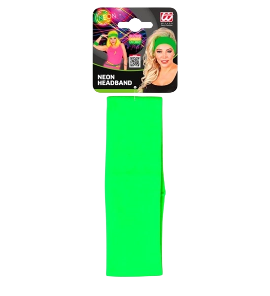Bandeau Vert Fluo – Accessoire Années 80 pour Soirée, Sport &amp; Déguisement
