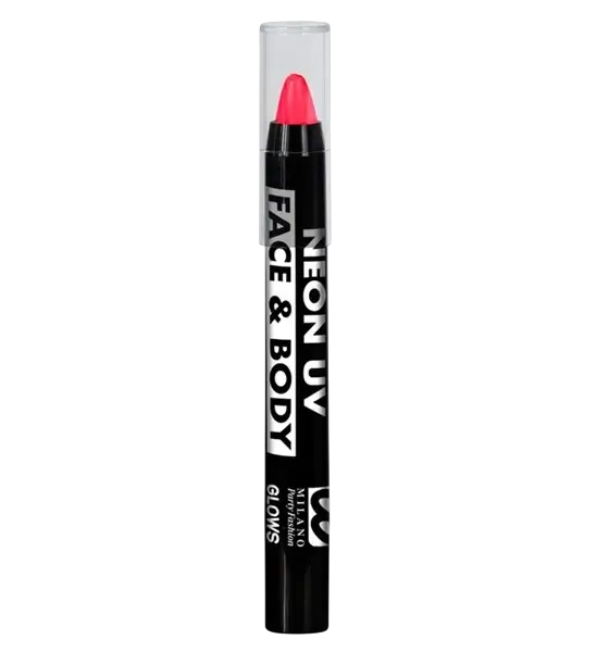 Rouge à Lèvres Fluorescent UV Rose – Maquillage Halloween Carnaval – 6 ml