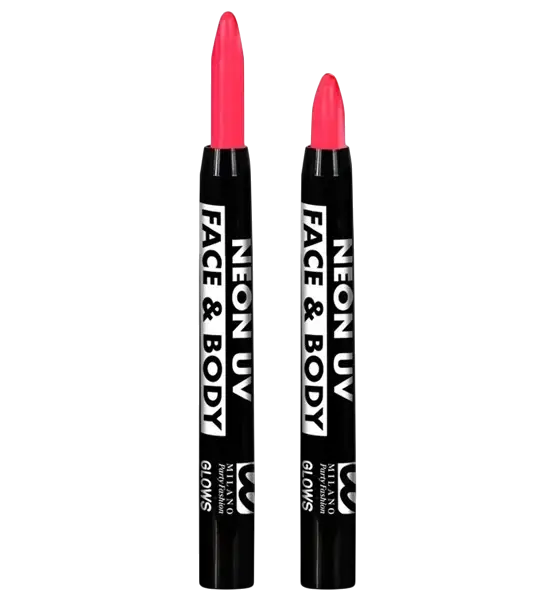 Rouge à Lèvres Fluorescent UV Rose – Maquillage Halloween Carnaval – 6 ml