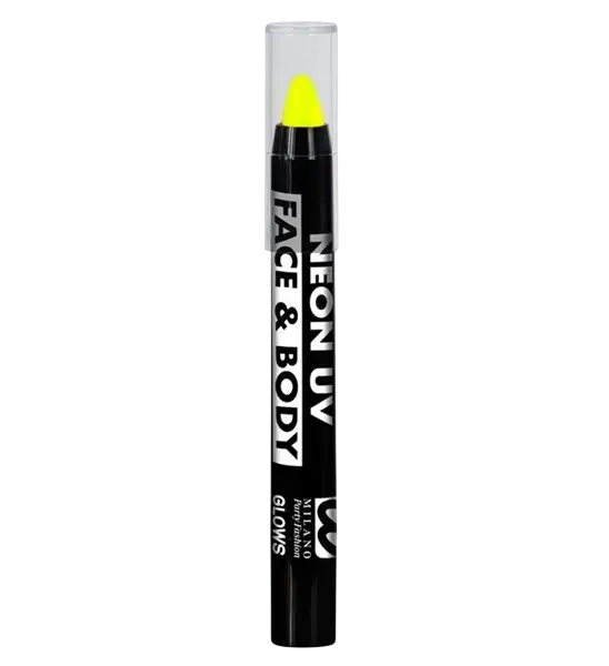 Crayon Maquillage à l’Eau Jaune Fluo 3,5 ml – Aqua Make Up Visage &amp; Corps