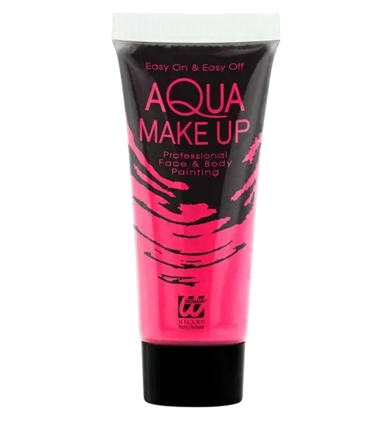 Maquillage à l'Eau Rose Fluo 30 ml – Tube Aqua Make-Up Visage &amp; Corps