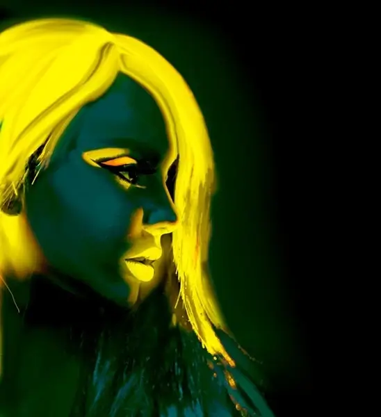 Maquillage à l'Eau Jaune Fluo 30 ml – Tube Aqua Make-Up Visage &amp; Corps