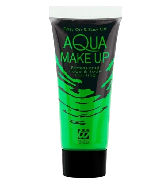 Maquillage à l'Eau Vert Fluo 30 ml – Tube Aqua Make-Up Visage &amp; Corps