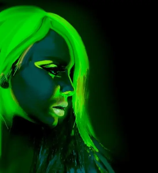Maquillage à l'Eau Vert Fluo 30 ml – Tube Aqua Make-Up Visage &amp; Corps