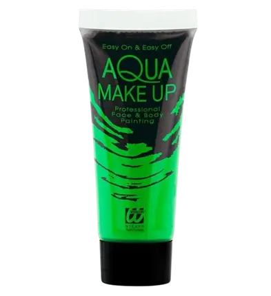 Maquillage à l'Eau Vert Fluo 30 ml – Tube Aqua Make-Up Visage &amp; Corps