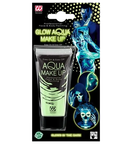 Maquillage à l'Eau Phosphorescent 30 ml – Tube Aqua Make-Up Visage &amp; Corps