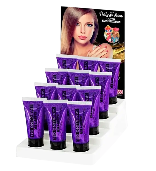 Crème Scintillante Violette 25 ml – Maquillage Pailleté Visage &amp; Corps