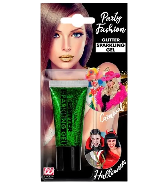 Crème Scintillante Verte 25 ml – Maquillage Pailleté Visage &amp; Corps