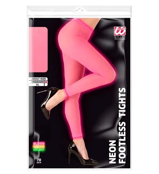 Leggings rose néon pour adulte – accessoire fluo pour soirée, festival et carnaval