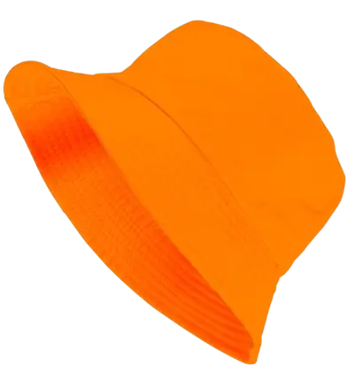 Chapeau Pêcheur Orange Fluo – Bob Fluorescent pour Festival, Soirée &amp; Déguisement