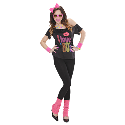 Déguisement Femme Années 80 – Tenue Disco et Rétro Fluo