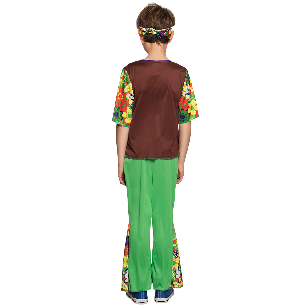 Déguisement Hippie Garçon 4-6 Ans – Costume Woodstock Années 70