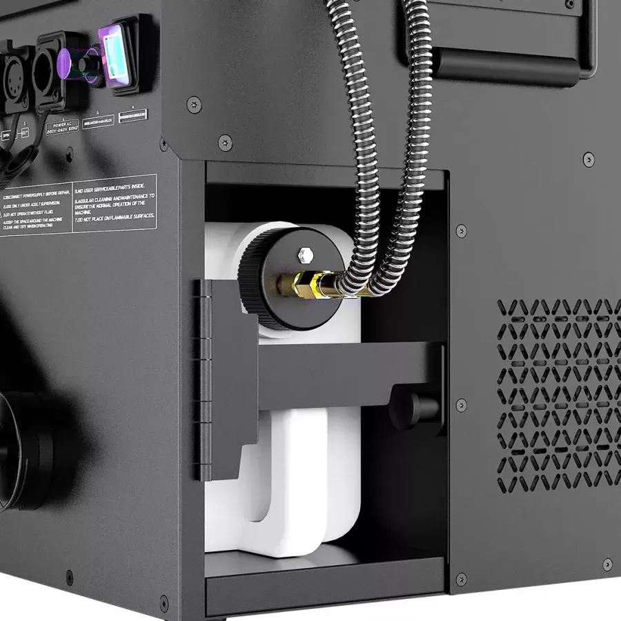 NOVA FOG JET - Machine à fumée EFFET CO2, IP65 + LED 24x9W - Projection 15 mètres