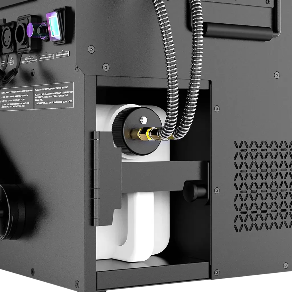 NOVA FOG JET - Machine à fumée EFFET CO2, IP65 + LED 24x9W - Projection 15 mètres