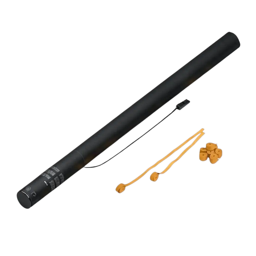 Canon à confettis électrique Streamer Orange 80 cm