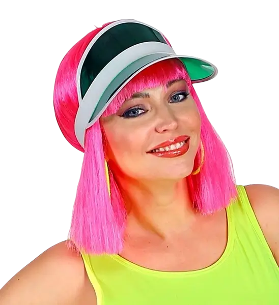 Visière Verte Années 80 – Accessoire Fluo pour Soirée Disco &amp; Déguisement