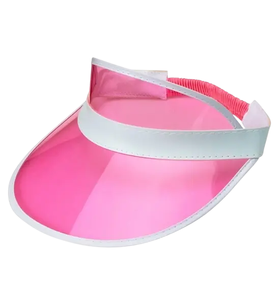 Visière Rose Années 80 – Accessoire Fluo pour Soirée Disco &amp; Déguisement
