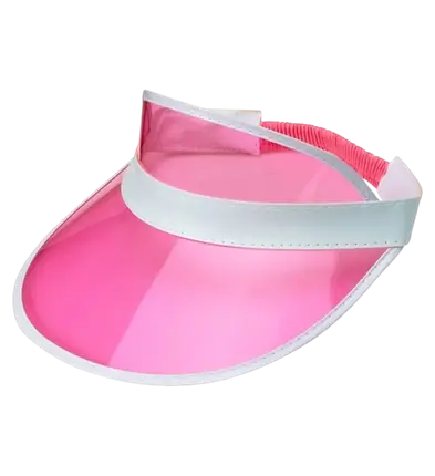 Visière Rose Années 80 – Accessoire Fluo pour Soirée Disco &amp; Déguisement