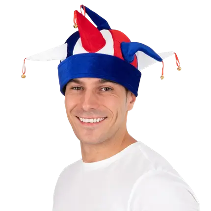 Chapeau de Bouffon - bleu, blanc, rouge - Supporter France