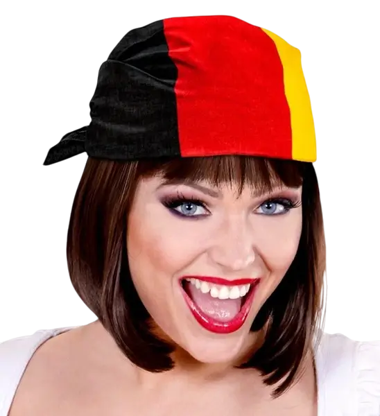 Bandana Allemagne 55 cm en coton – Supporter et déguisement