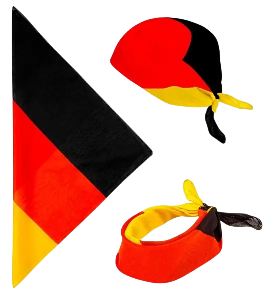 Bandana Allemagne 55 cm en coton – Supporter et déguisement
