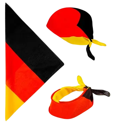 Bandana Allemagne 55 cm en coton – Supporter et déguisement