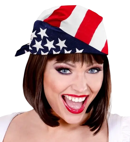 Bandana États-Unis 55 cm en coton – Supporter et déguisement