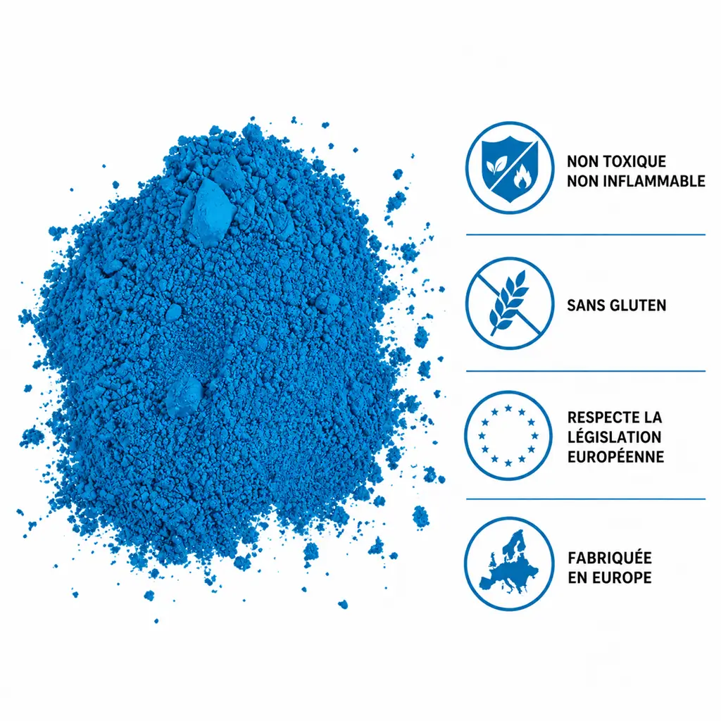 Poudre Holi BLEUE - Sachet 75 grammes