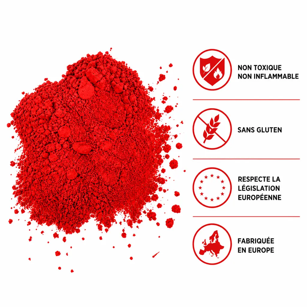 Poudre Holi ROUGE - Sachet 75 grammes