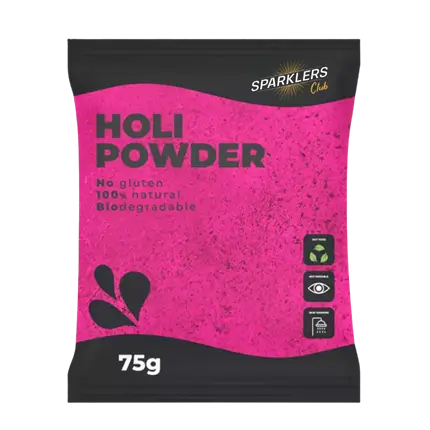 Poudre Holi ROSE - Sachet 75 grammes