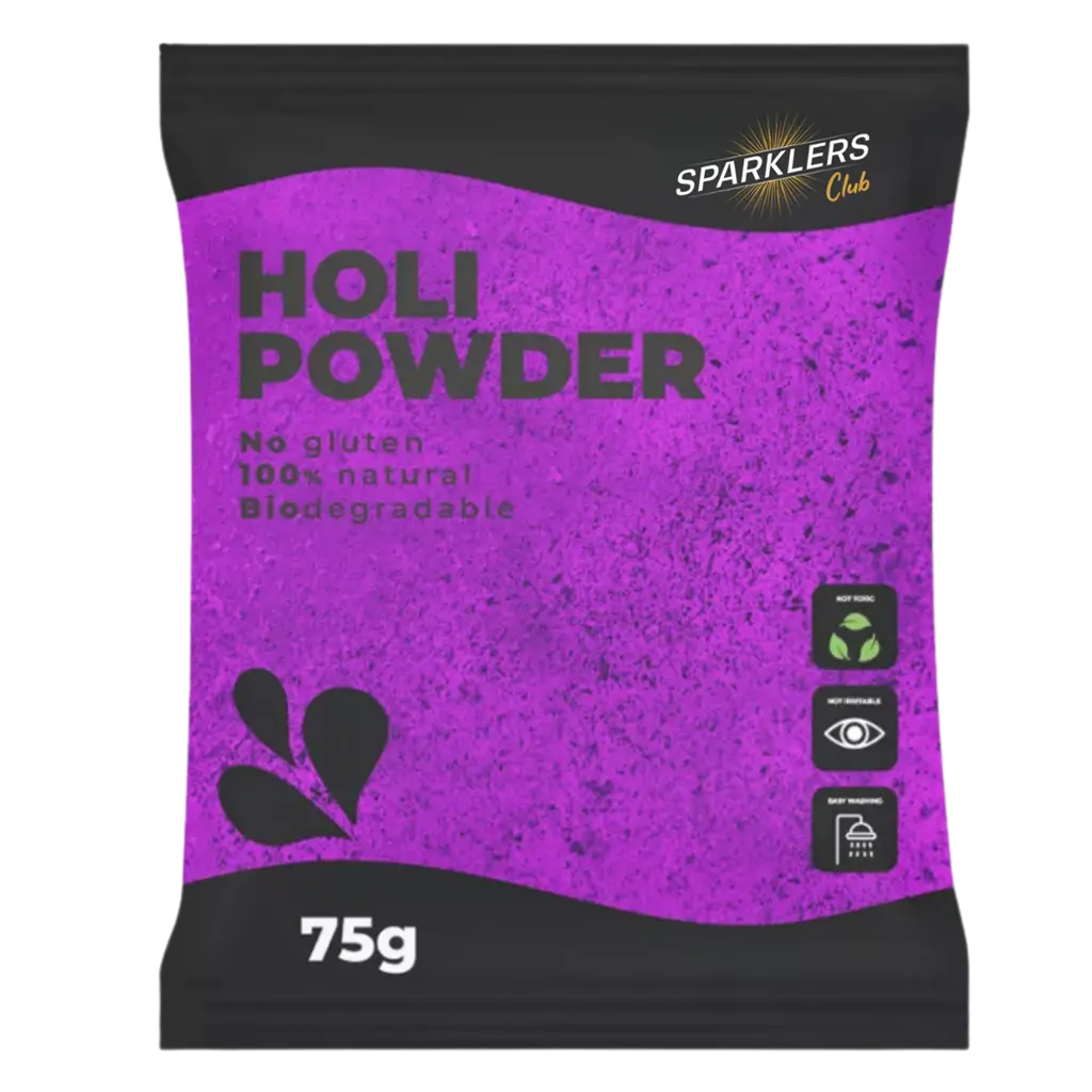 Poudre Holi VIOLET- Sachet 75 grammes
