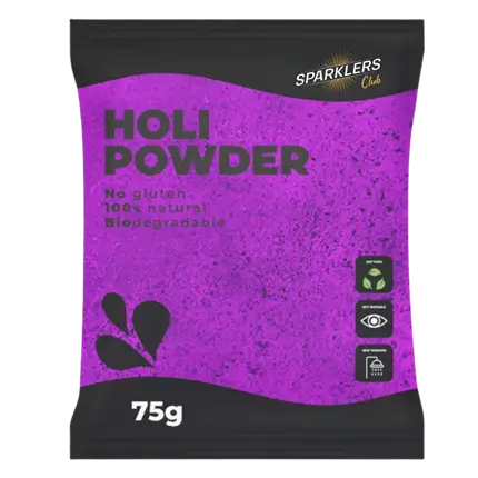 Poudre Holi VIOLET- Sachet 75 grammes