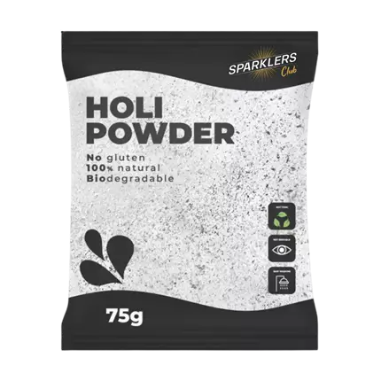 Poudre Holi BLANC - Sachet 75 grammes