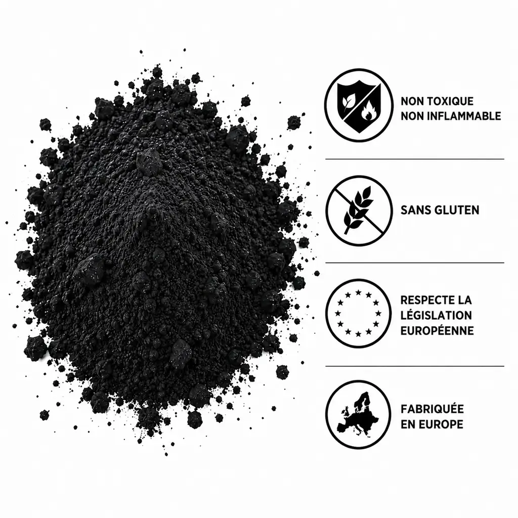 Poudre Holi NOIR - Sachet 75 grammes
