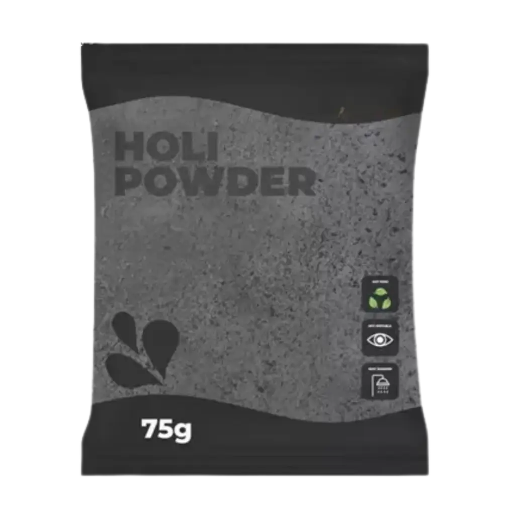 Poudre Holi NOIR - Sachet 75 grammes