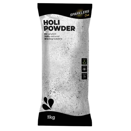 Poudre Holi Blanc - Sachet de 1kg