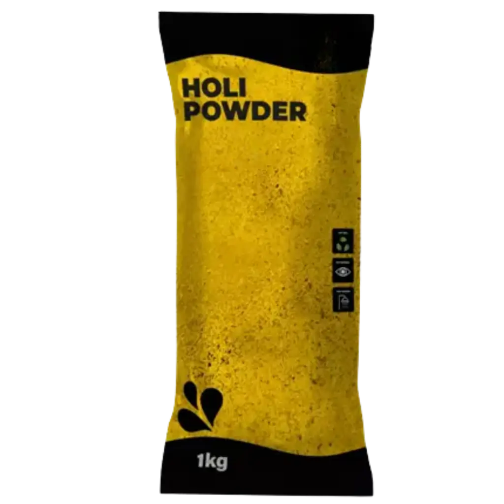 Poudre Holi Jaune - Sachet de 1kg