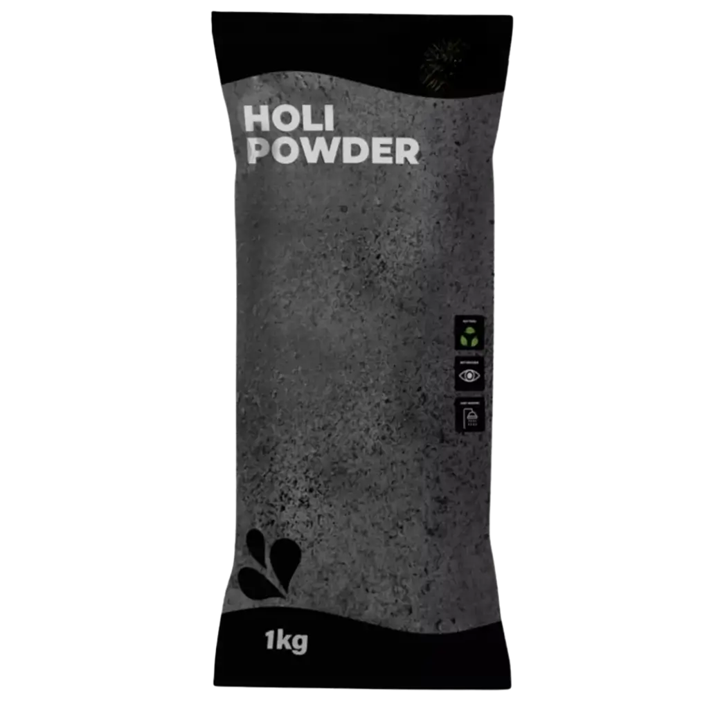 Poudre Holi Noir - Sachet de 1kg
