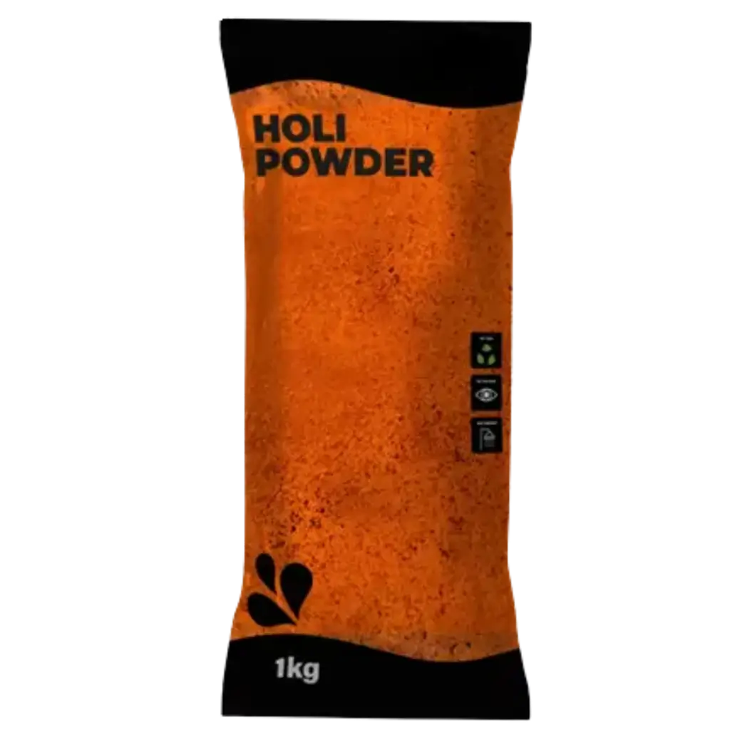 Poudre Holi Orange - Sachet de 1kg