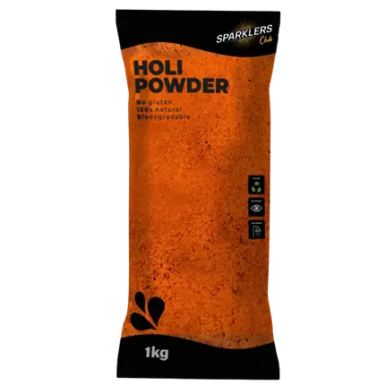 Poudre Holi Orange - Sachet de 1kg
