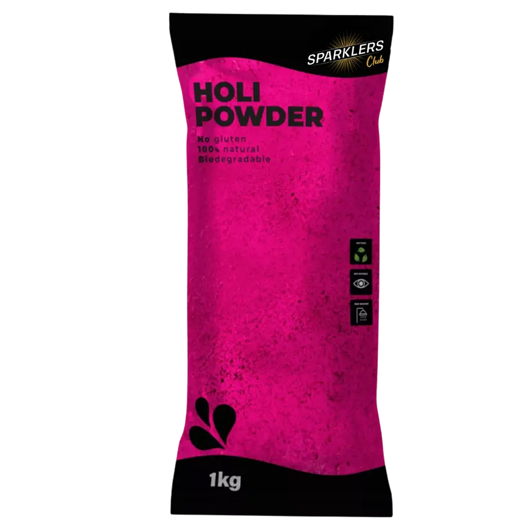 Poudre Holi Rose - Sachet de 1kg